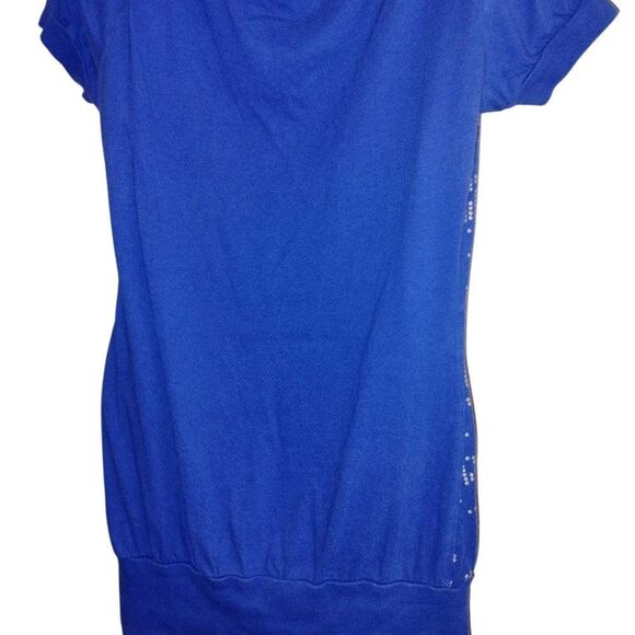 Piper & Blue Graphic Cap Sleeve Tee Blue - Picture 2 of 10